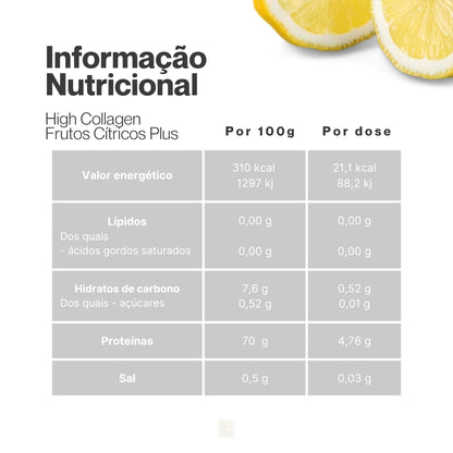 Trio High Collagen 2.0 Frutos Cítricos