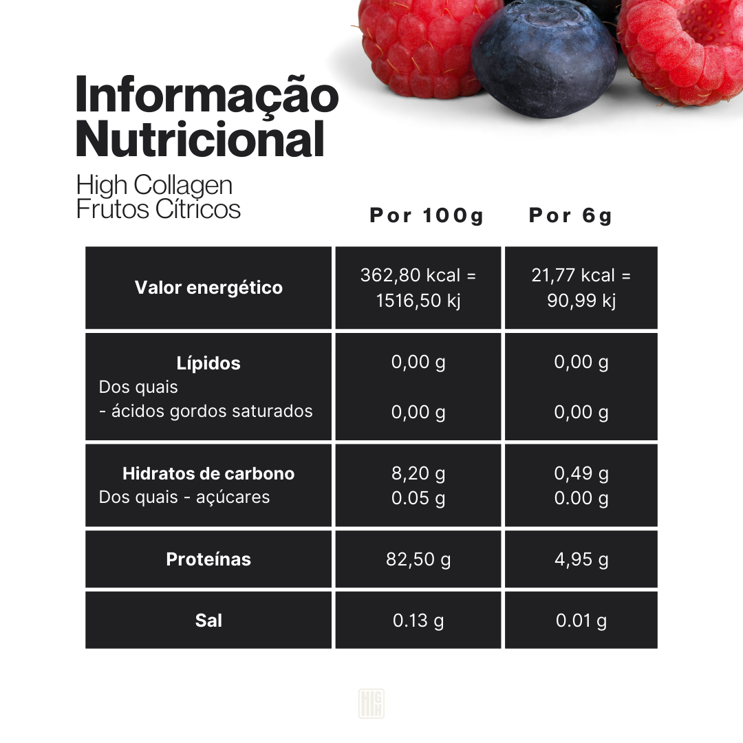 High Collagen 2.0 F. Vermelhos 12 meses