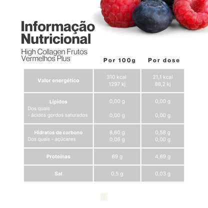 tabela nutricional highcollagen